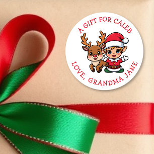 Étiquettes de cadeau de Noël personnalisées pour v