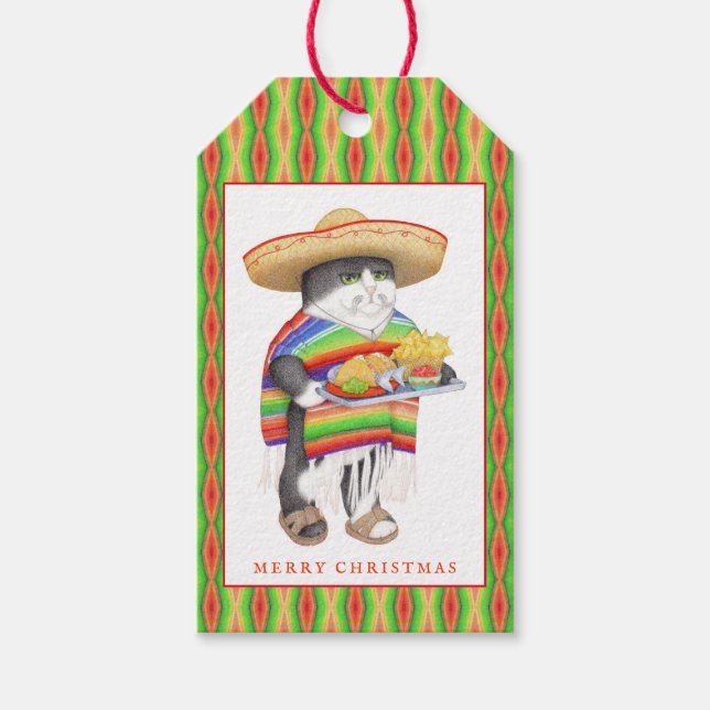 Étiquettes de cadeau de Noël WENDELITO (Devant)
