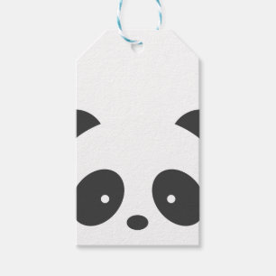 Étiquettes de cadeau de panda