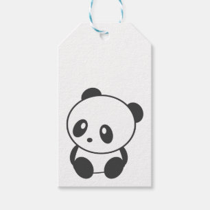 Étiquettes de cadeau de panda