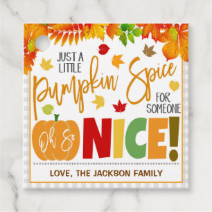 Étiquettes de cadeau de Thanksgiving