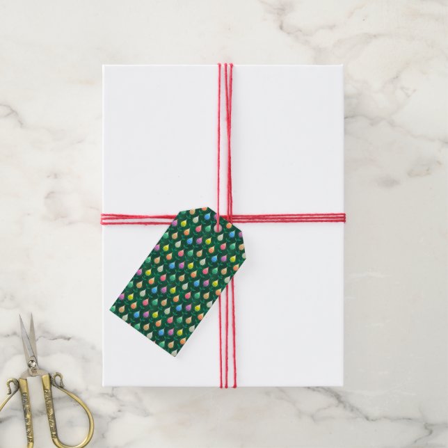 étiquettes de cadeau de tulipes de jardin (Avec de la ficelle)