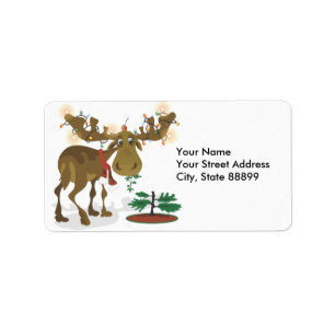 Étiquettes de cadeau d'étiquettes s-adresse
