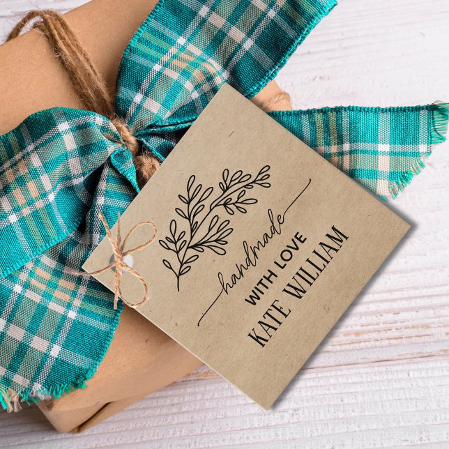 Étiquettes de cadeau Kraft Laurel fabriquées à la  (Créateur téléchargé)