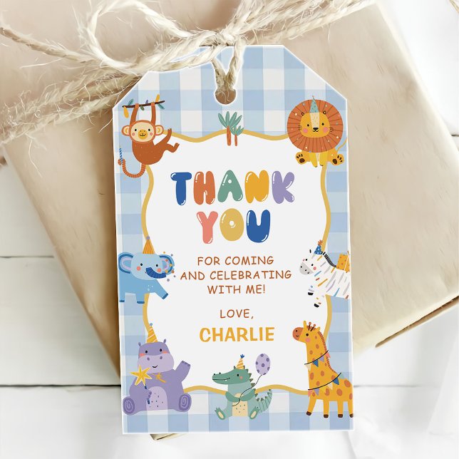 Étiquettes de cadeau pour 1er anniversaire garçon  (Créateur téléchargé)