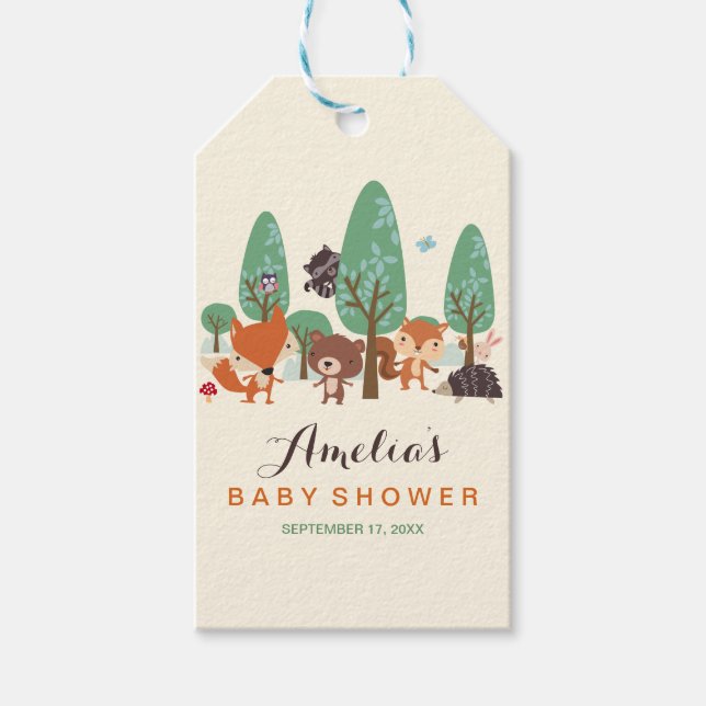 Étiquettes de cadeau pour Baby Shower Petits amis  (Devant)