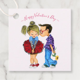 Étiquettes de cadeau pour couple romantique pour l