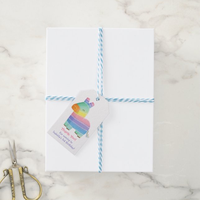 Étiquettes de cadeau pour fête d'anniversaire de e (Avec de laficelle)