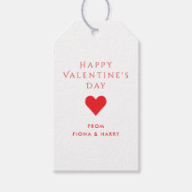 Étiquettes de cadeau pour la Saint-Valentin en for