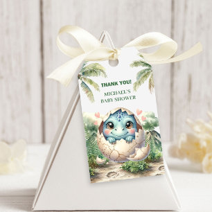 Étiquettes de cadeaux Baby Dino Baby Shower Procha