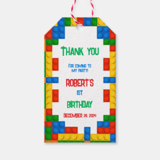 Étiquettes de cadeaux d'anniversaire Blocs de cons