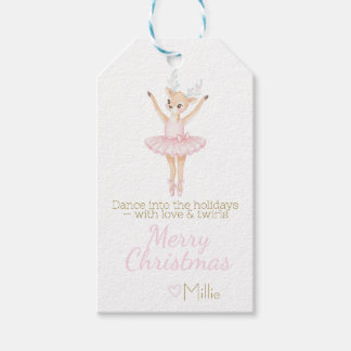 Étiquettes de cadeaux de ballerine/danse