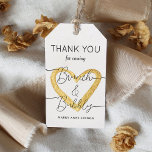 Étiquettes de cadeaux de Brunch de Script et de Bu<br><div class="desc">Tag cadeau de brunch de base minimal et unique pour votre douche de nuptiale. les étiquettes cadeau de brunch sont facilement personnalisables avec votre nom dans un style serif avec le script Brunch et Bubbly en calligraphie.</div>