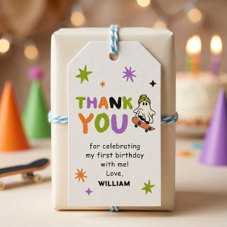 Étiquettes de cadeaux de fête d'anniversaire Color