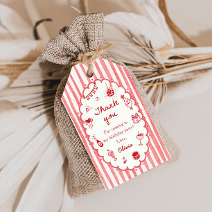 Étiquettes de cadeaux de fête d'anniversaire dessi