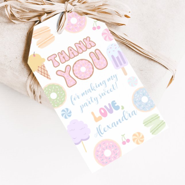 Étiquettes de cadeaux de fête d'anniversaire Paste (Créateur téléchargé)