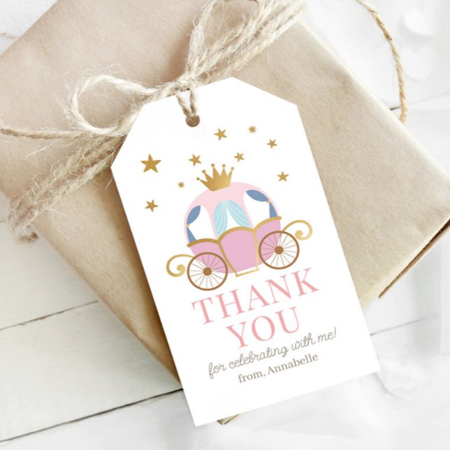 Étiquettes de cadeaux de fête d'anniversaire Princ (Créateur téléchargé)