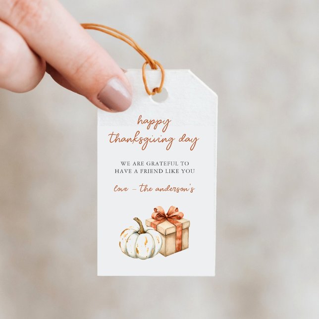 Étiquettes de cadeaux de jour de Thanksgiving de c (Créateur téléchargé)