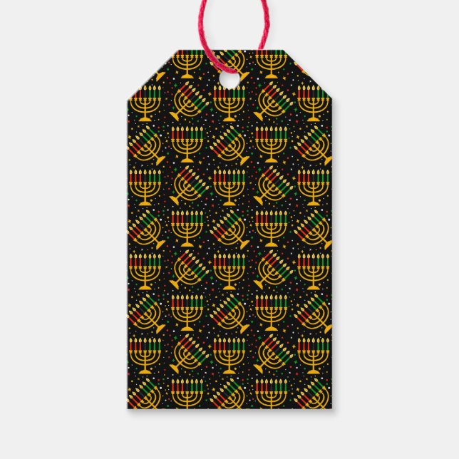 Étiquettes de cadeaux de Kwanzaa (Devant)