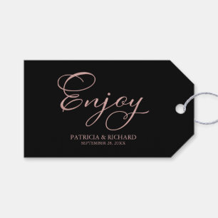 Étiquettes de cadeaux de mariage avec un script si