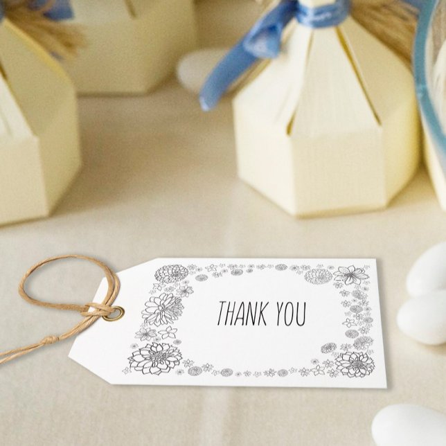 Étiquettes de cadeaux de mariage rustiques (Créateur téléchargé)