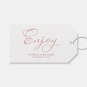 Étiquettes de cadeaux de mariage Simple Elegant Sc