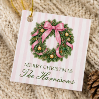 Étiquettes de cadeaux de Noël, étiquette de cadeau