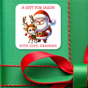 Étiquettes de cadeaux de Noël personnalisées