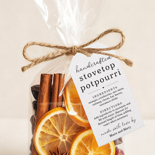 Étiquettes de Cadeaux de Pot-pourri Faits Maison s
