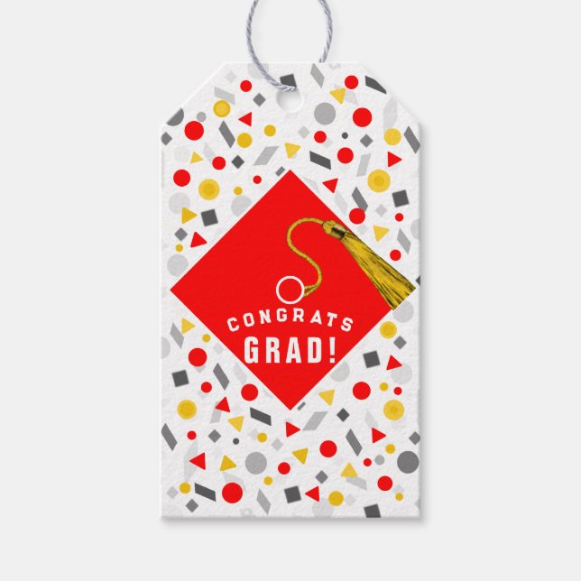Étiquettes de cadeaux de remise de diplôme (Devant)