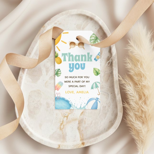 Étiquettes de cadeaux d'été Splish Splash (Créateur téléchargé)