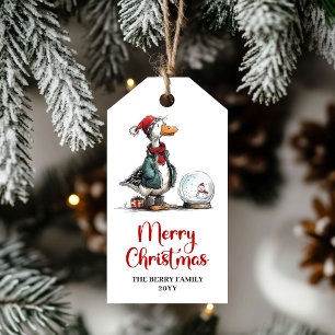 Étiquettes de cadeaux drôles de Noël pour un jars