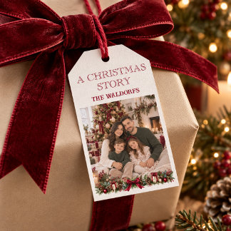 Étiquettes de cadeaux personnalisées de Noël avec