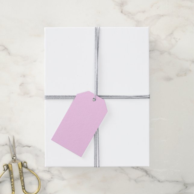 Étiquettes de cadeaux Pink Pastel (Avec de la ficelle)