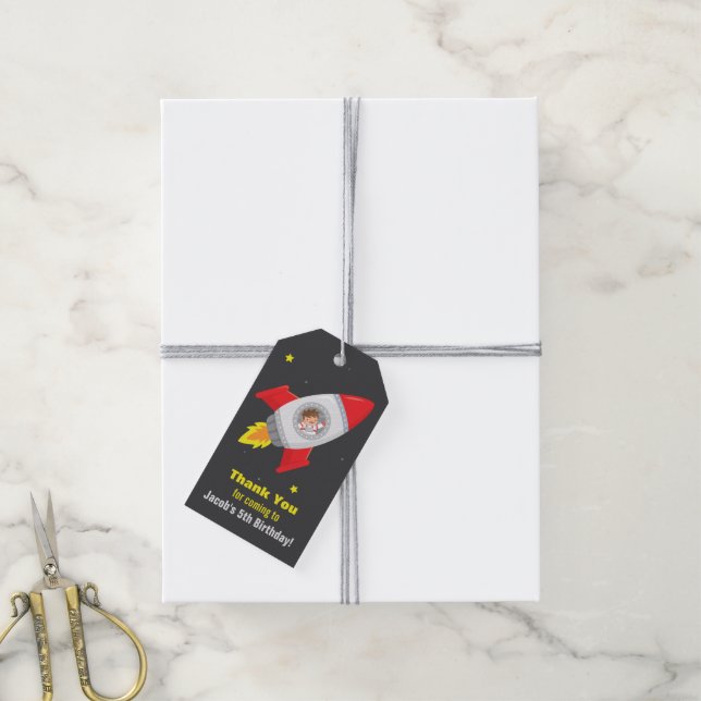 Étiquettes de cadeaux pour fête d'anniversaire ave (Avec de la ficelle)
