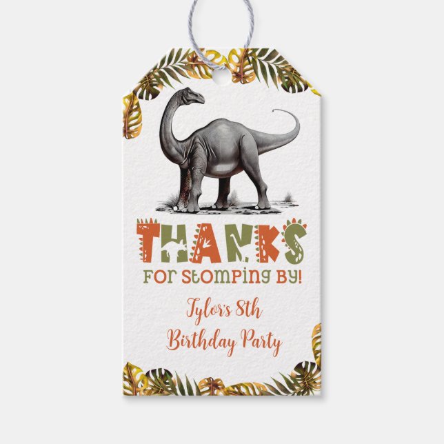 Étiquettes de cadeaux pour fête d'anniversaire de  (Devant)
