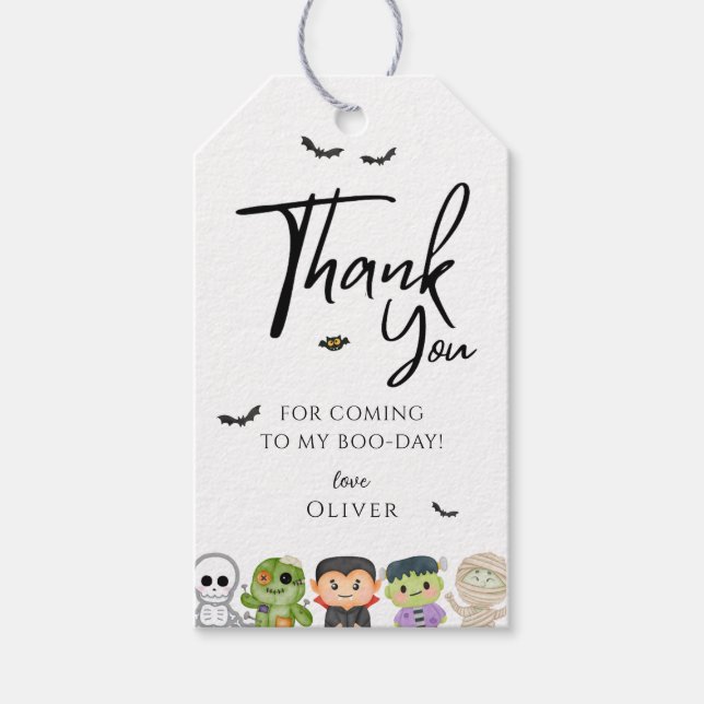 Étiquettes de cadeaux pour fête d'anniversaire Hal (Devant)