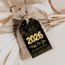 Étiquettes de cadeaux pour la fête du Nouvel An av