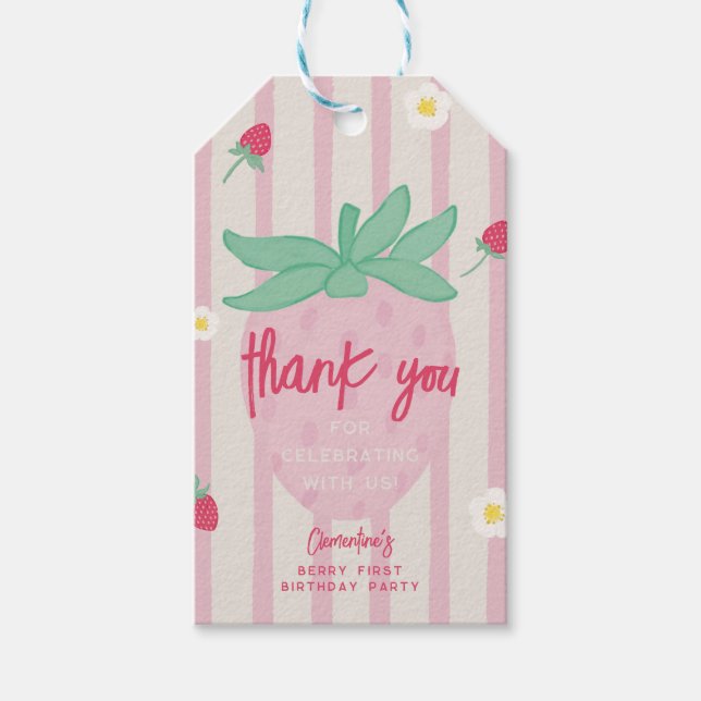 Étiquettes de cadeaux pour les invités de la premi (Devant)
