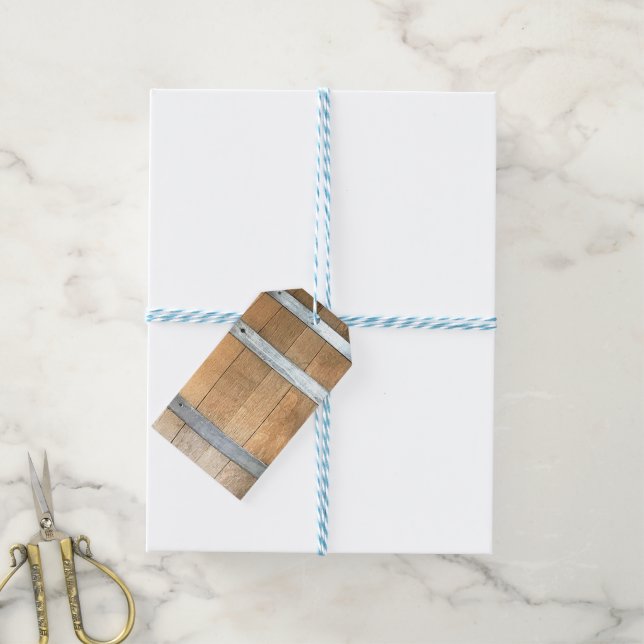 Étiquettes de cadeaux rustiques (Avec de laficelle)
