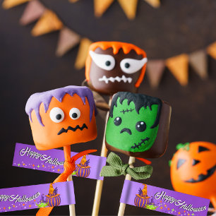 Étiquettes de cake pops et drapeaux de paille Hall