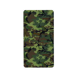 Étiquettes de camouflage personnalisés