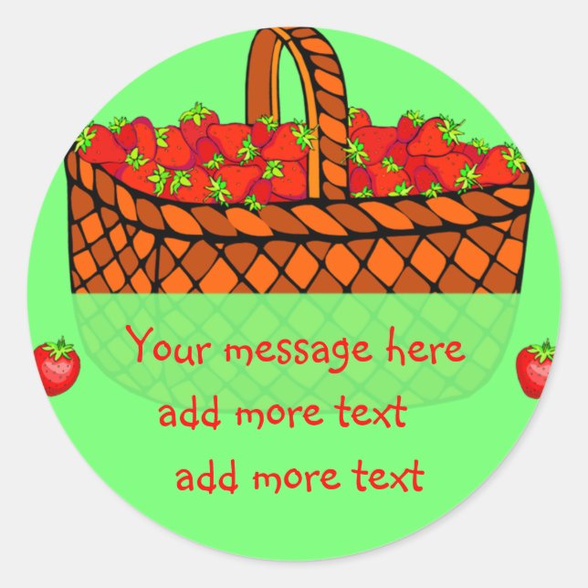 Étiquettes de canne à la fraise (Devant)