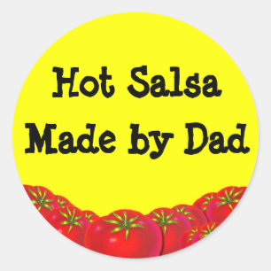 Étiquettes de canne à salsa chaude rétro sur mesur