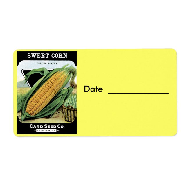 Étiquettes de canne/congélation pour le maïs (Devant)