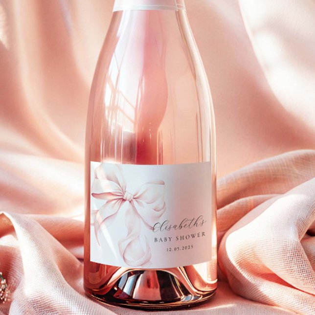Étiquettes de Champagne Mini pour Baby Shower Ruba (Créateur téléchargé)