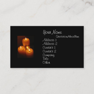 Étiquettes de chien et bougies de cartes de visite