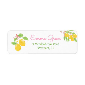 Étiquettes de citron fraîchement diplômées