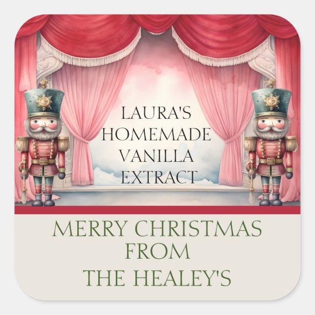 Étiquettes de craquelins pour HOMEMADE VANILLA EXT (Devant)