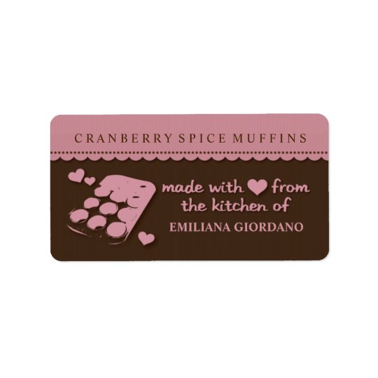 Étiquettes de cuisine de cadeau de nourriture de